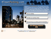 Tablet Screenshot of ktownparking.com